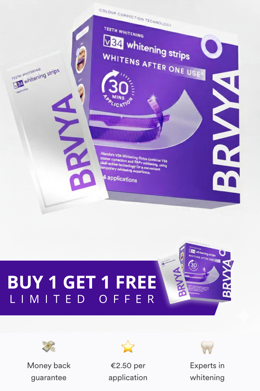 V34 Whitening Strips - Buy 1, Get 1 FREE