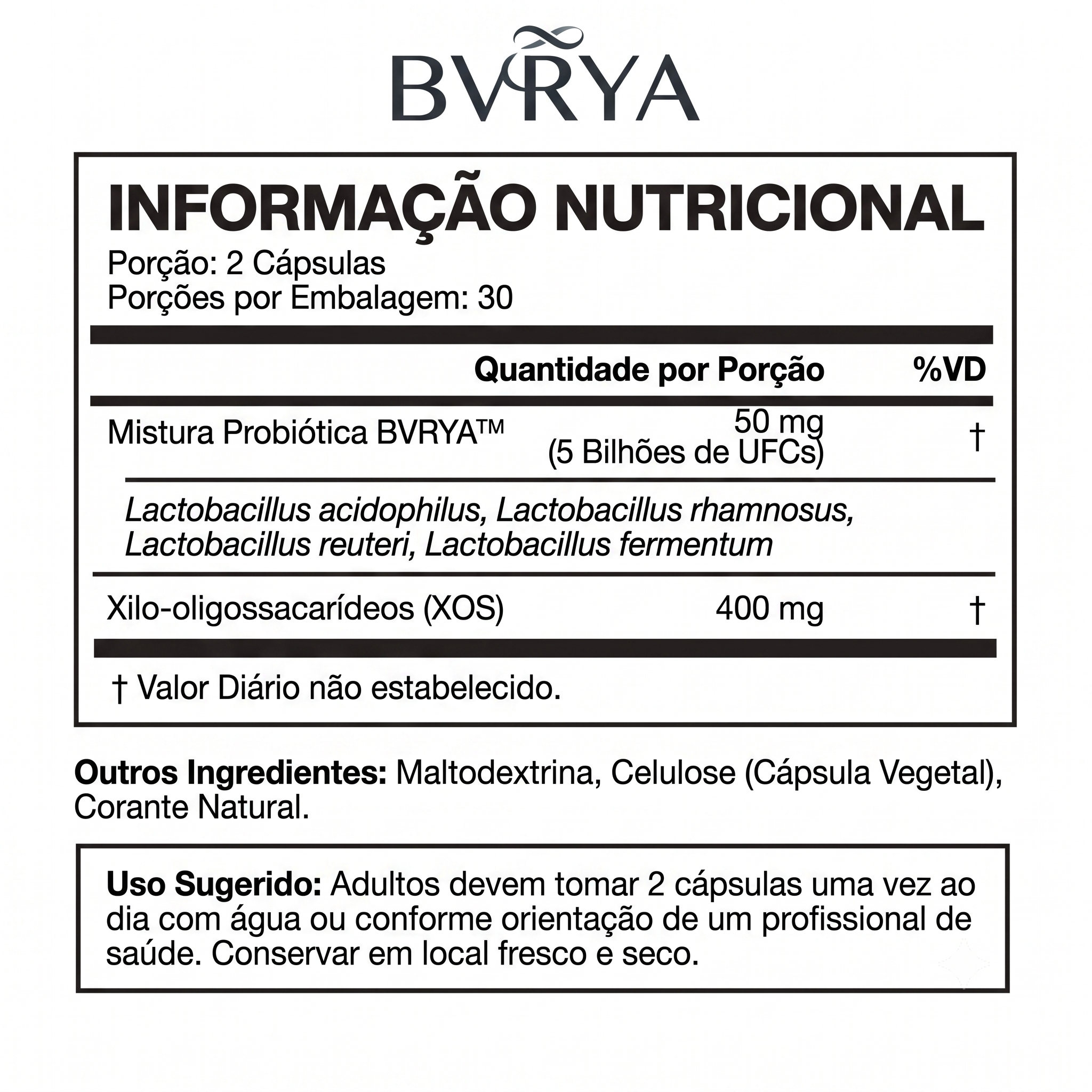 Probiótico Vaginal em capsulas 60/unid