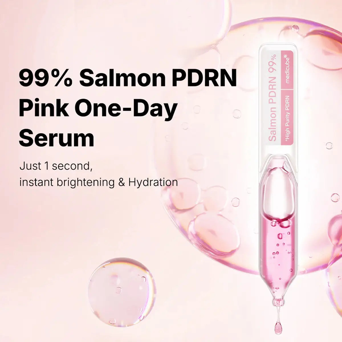 Medicube Salmon PDRN Pink One Day Serum – 1 Day Glow Boost 1.5mL * 10EA