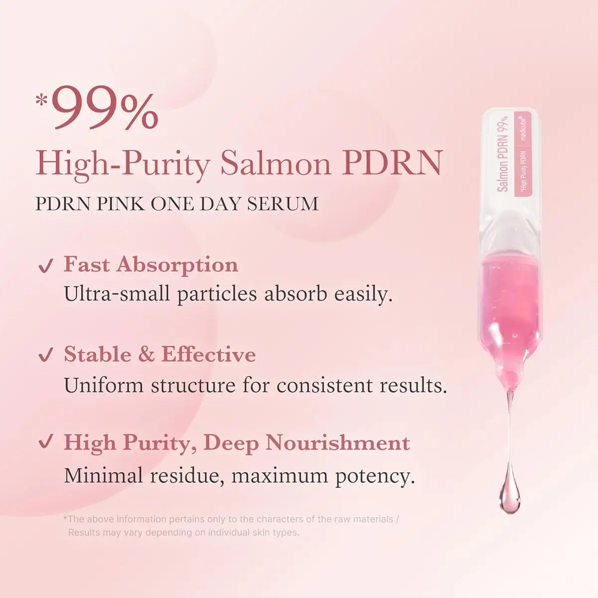 Medicube Salmon PDRN Pink One Day Serum – 1 Day Glow Boost 1.5mL * 10EA